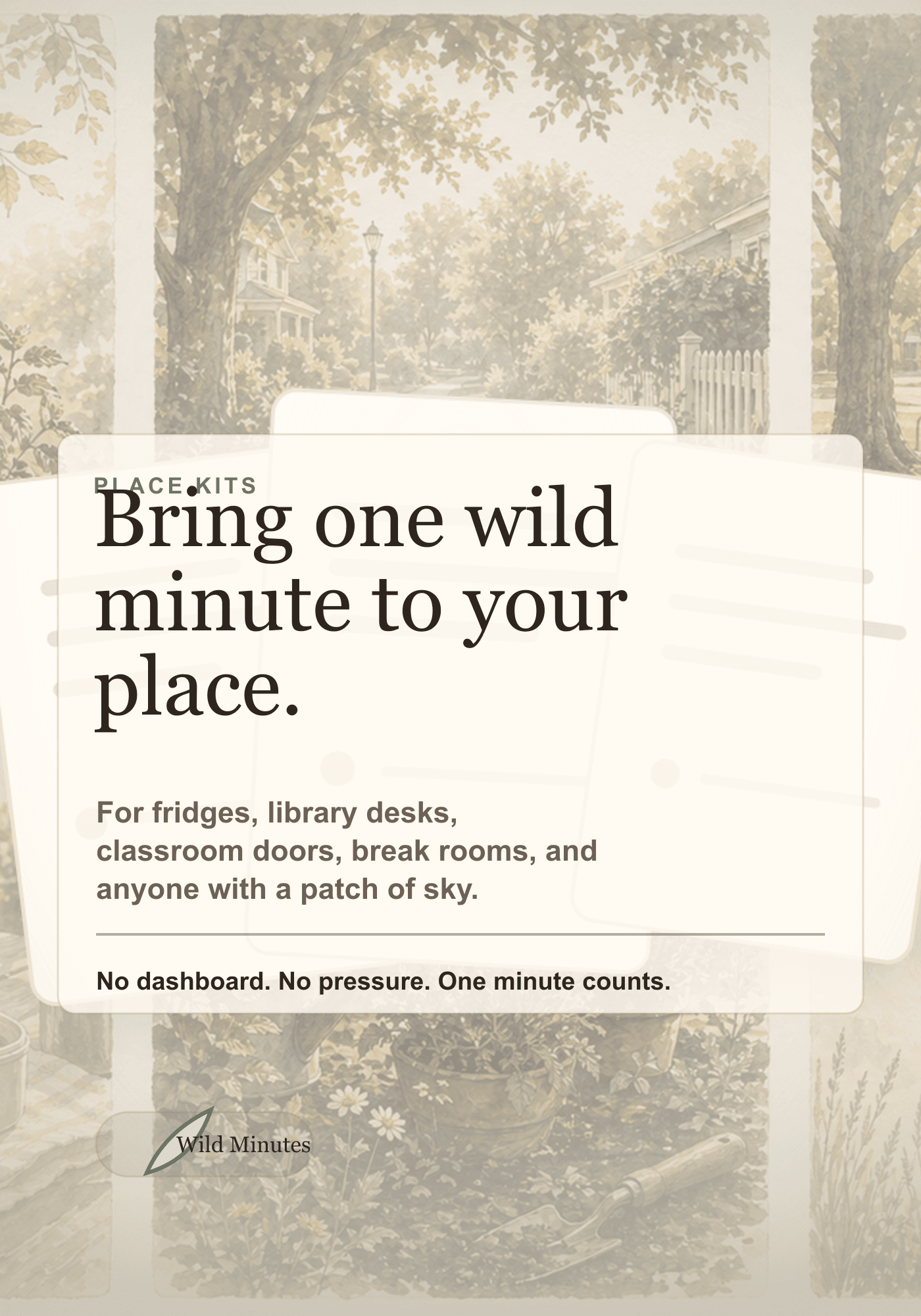Bring one wild minute to your place. poster